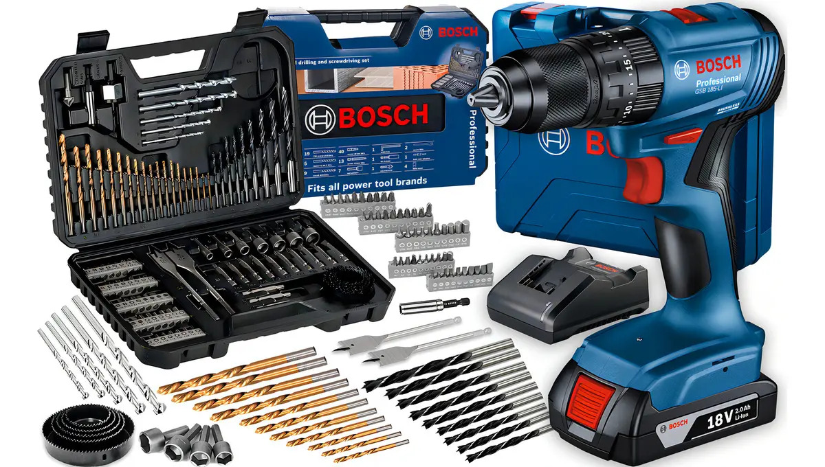Parafusadeira Furadeira Bosch GSB 185-LI Brushless 18V