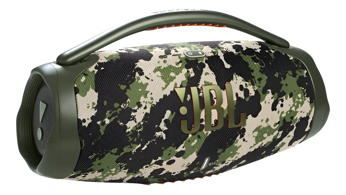 Caixa De Som Jbl Boombox 3 Bluetooth Camuflada Cor Squad