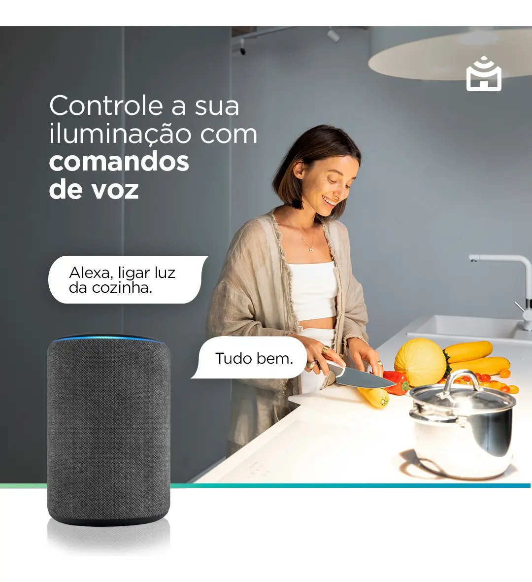 Kit 3 Lâmpadas Smart Wi-Fi Positivo Casa Inteligente 9W
