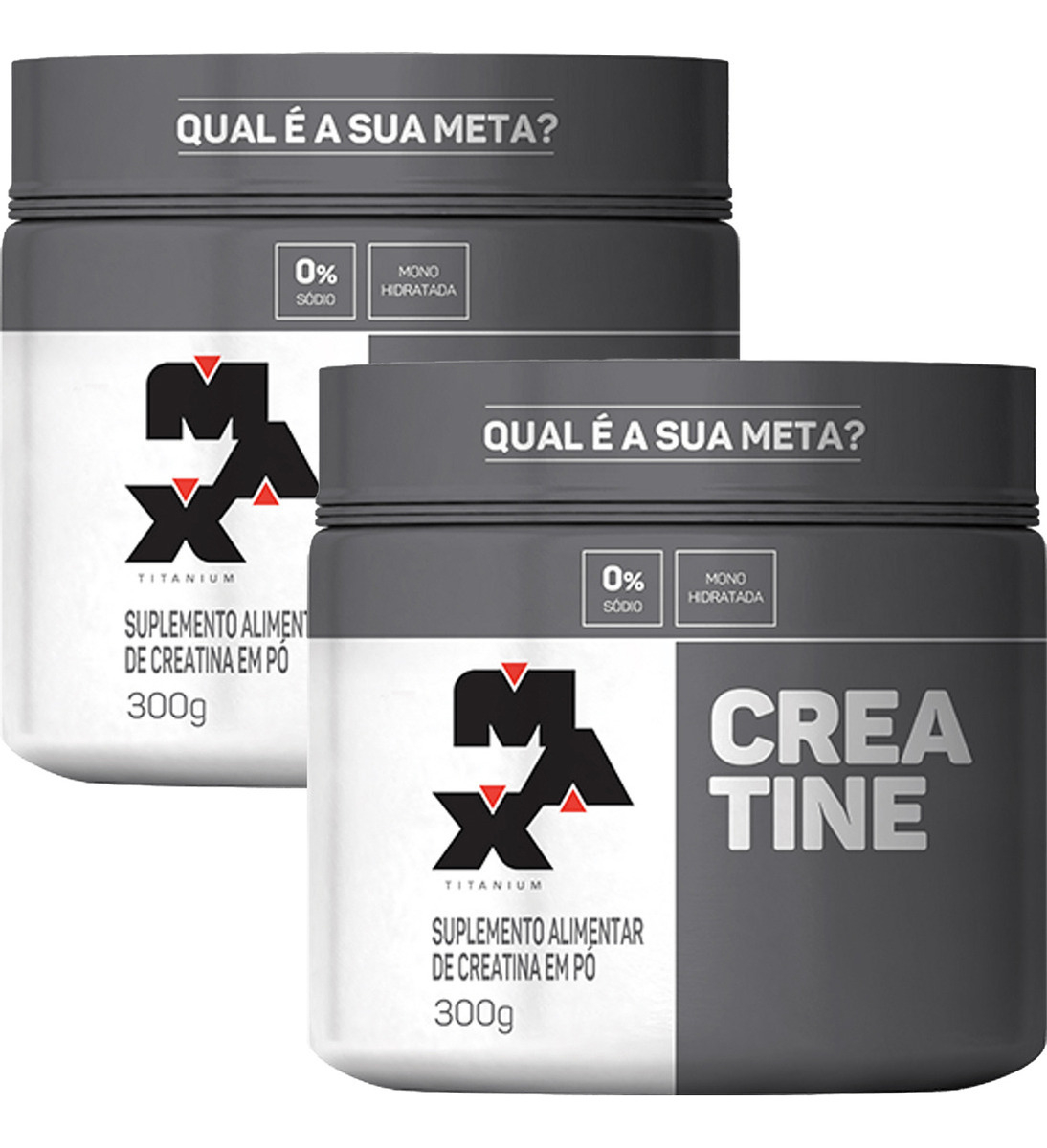 Kit 2x Creatina Monohidratada Max Titanium 300g
