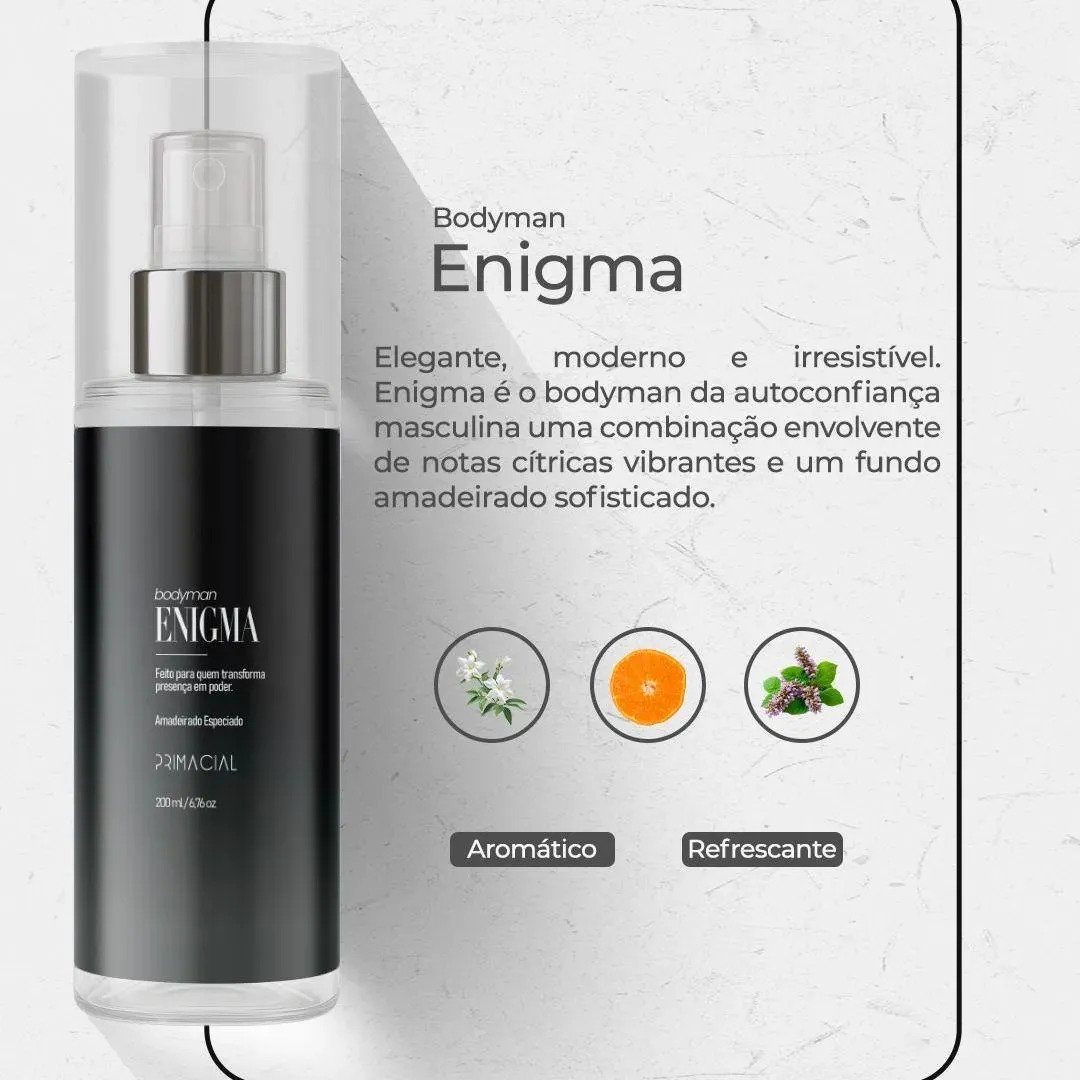 Kit Body Splash Masculino Barbarius + Enigma + Midtown 3x200ml