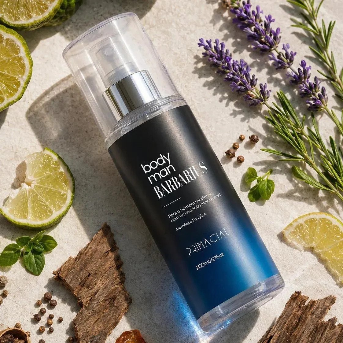 Kit Body Splash Masculino Barbarius + Enigma + Midtown 3x200ml